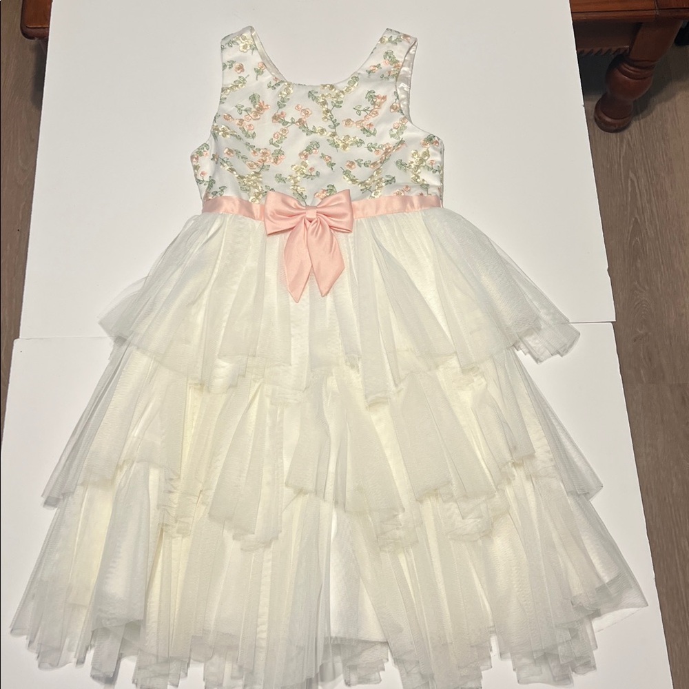 American Princess floral tulle party dress